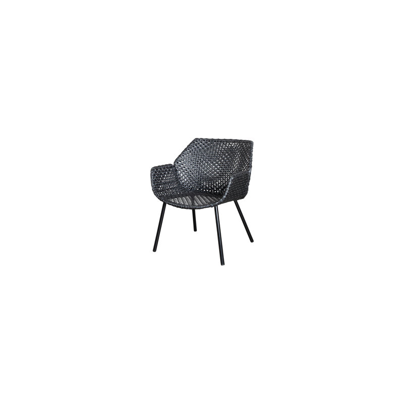 Vibe Black/Graphite Patio Lounge Chair