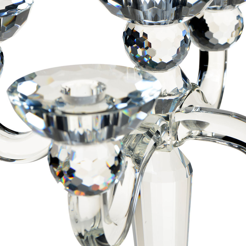 Evelyn Crystal Tabletop Candelabra