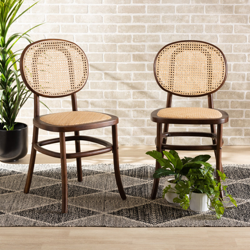 Chak Upholstered Side Chair, Walnut Brown