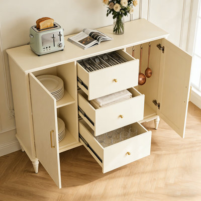 French cream style storage sideboard