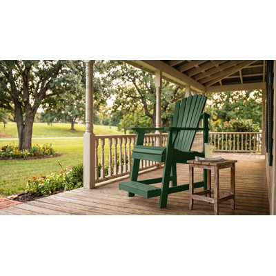 Chaise bistro Adirondack avec repose-pieds encastré Weathercraft