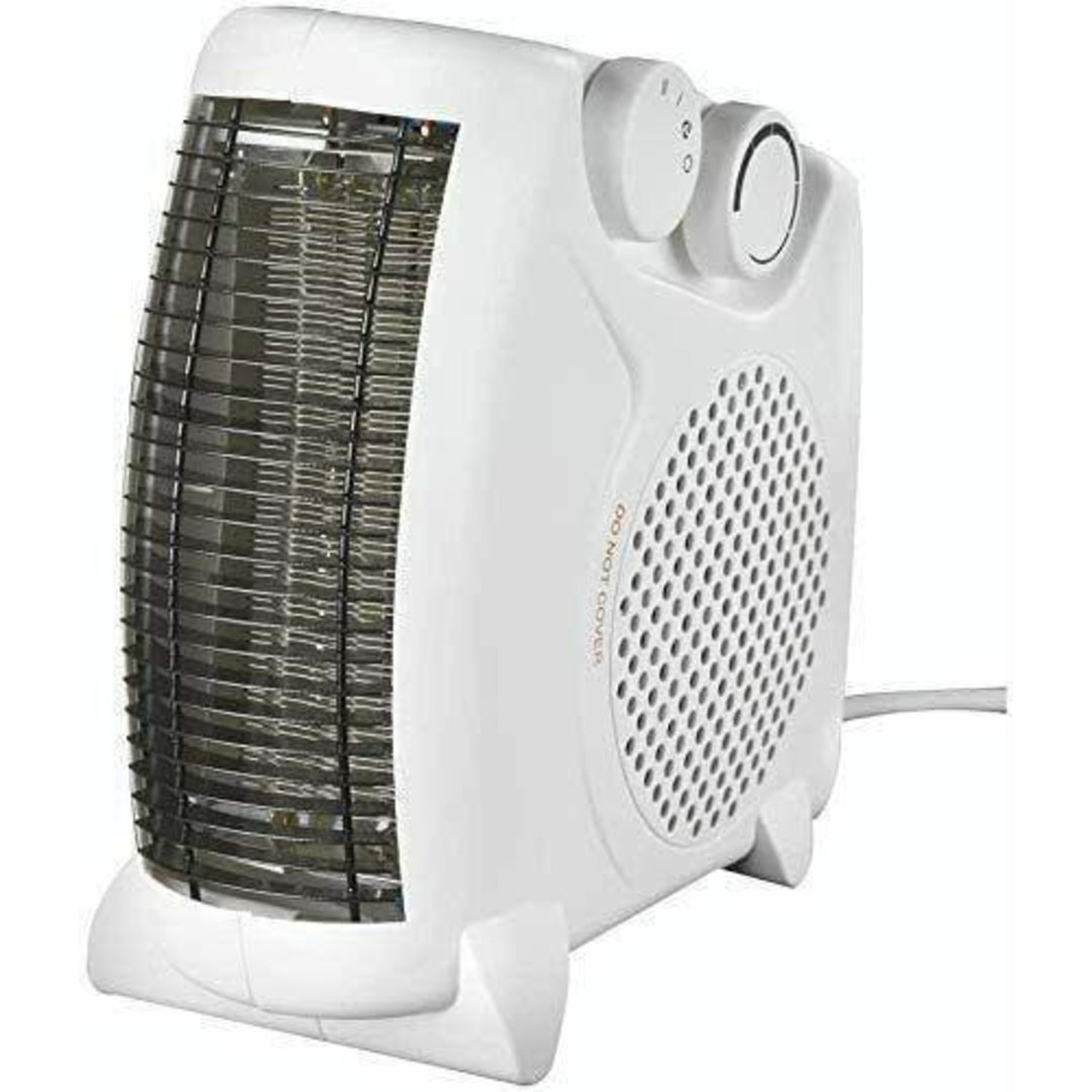 Belfry Heating Dominguez 2000 Space Heater Electric Fan Heater with 2 Heat Settings