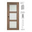 Porte pré-suspendue simple en bois manufacturé et vitré Avon 3 Lite DIY-FRIENDLY-92663451-92663452-93217034