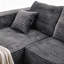Ensemble de canapé modulaire sans os 92,5 po, ensemble de canapé en velours côtelé moderne en forme de U sans assemblage requis-726138747-726138744