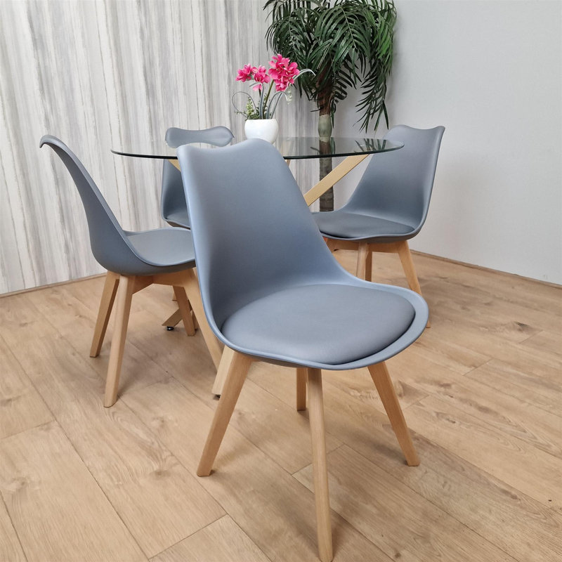 Periheli 4 - Person Dining Set, Gray