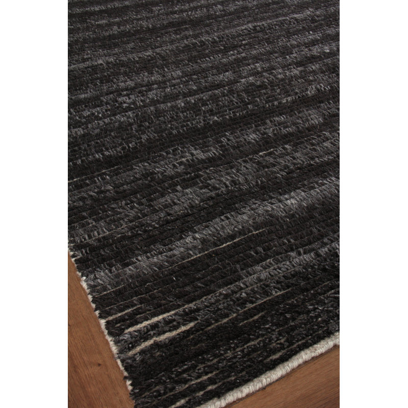 Kaza Wool Striped Area Rug, Rectangle 2' x 3'