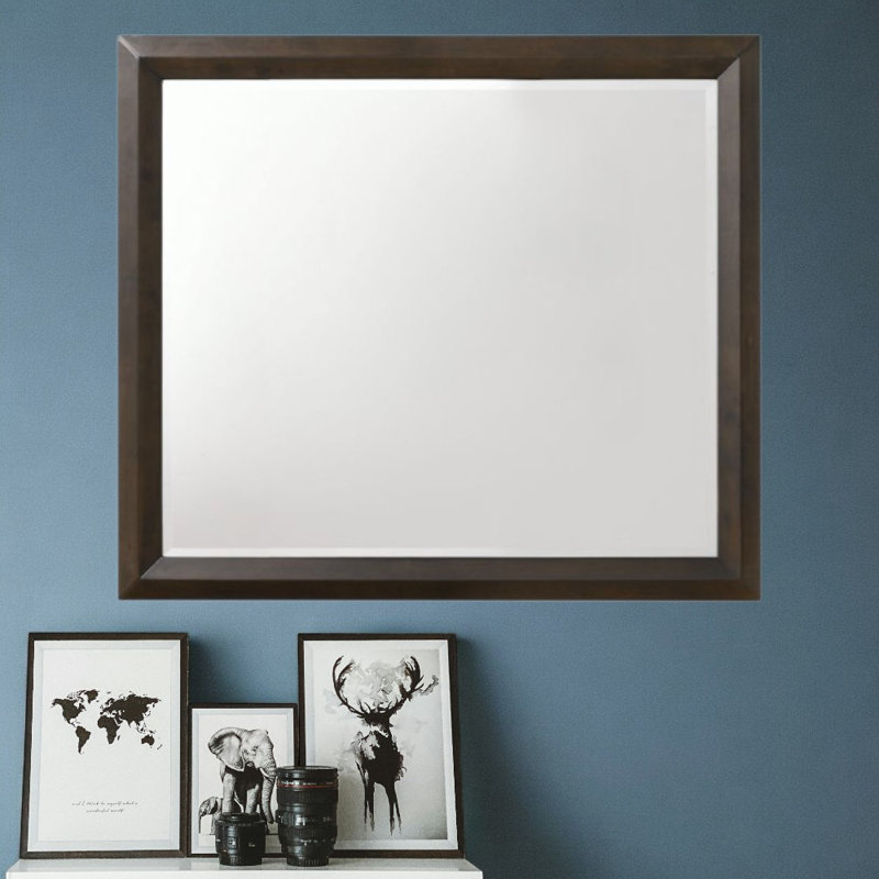 Crest Mirror in Espresso