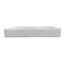 Lit simple Lugman avec moulure ovale en blanc