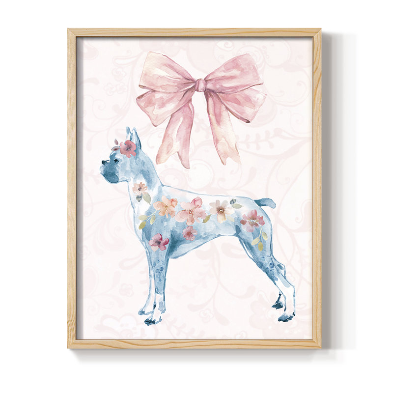 Sassy Lassie Framed Print - Solid Wood, Natural, 11" H x 9" W