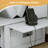 Queen Murphy Bed With Drawers, Murphy Bed Queen Cabinet With Charging Station, Mattress Included, White