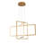 Vollmer 3-Light Dimmable LED Square/Rectangle Chandelier-552671485