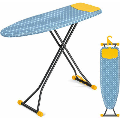 Metal Freestanding Adjustable Height Ironing Board,Iron Board with Ironing Mat