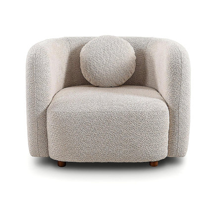 C3-2507, fauteuil d'appoint carré, fauteuil rembourré en nuage Boucle, fauteuil de style japonais, canapé 1 place