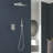 2-Function High-Pressure Rainfall Shower System, Tub Faucet Set