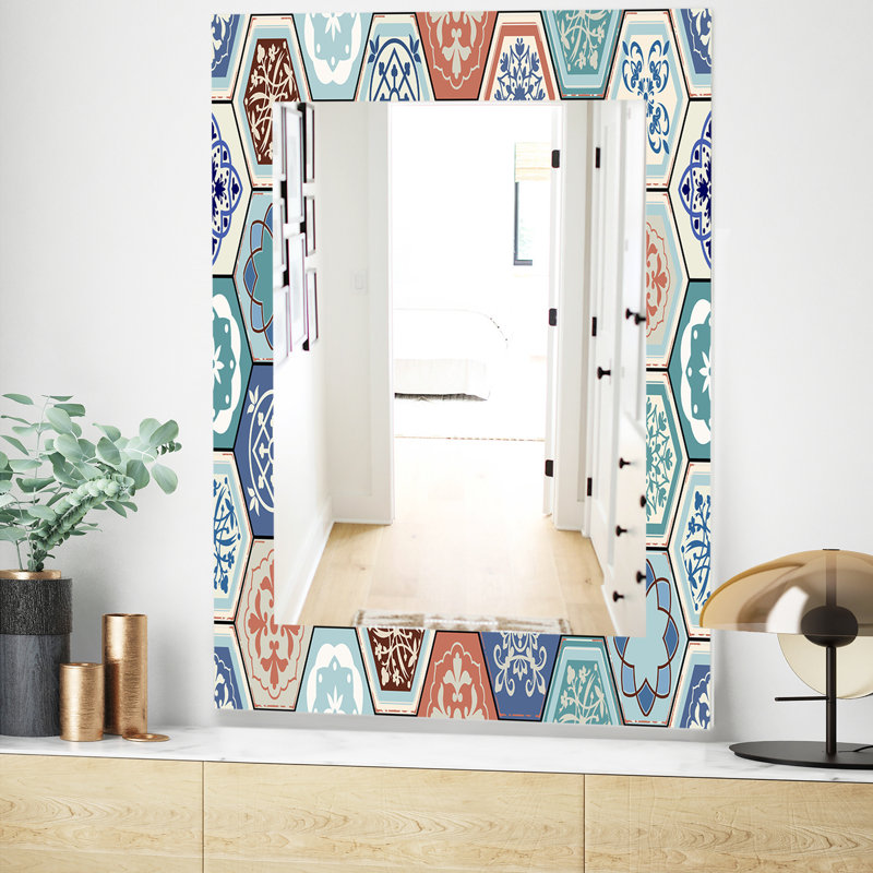 Miroir d'appoint Mid-Century, H 24 po x l 32 po