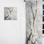 Minimalisme blanc et gris Cherry Blossom - Rideau floral obscurcissant Cherry Blossom - 1 panneau-107827152