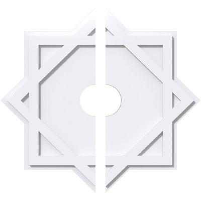 Médaillon de plafond contemporain en PVC de 12 po x P 2 po x P 6 1/2 po x P 1 po Axel