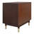 Pari Nightstand/Side Table 2 Drawers, Dark Walnut