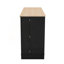 Buffet de rangement multifonctionnel avec table de salle à manger extensible et support coulissant à 3 niveaux (noir)