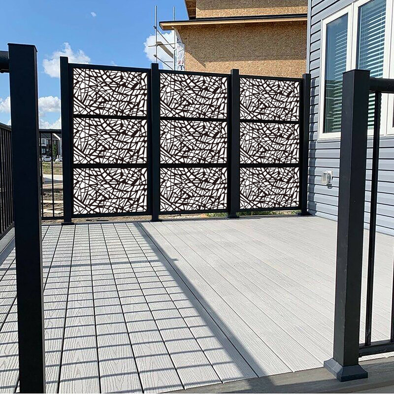 75.6'' H x 51.6'' W Black Fencing