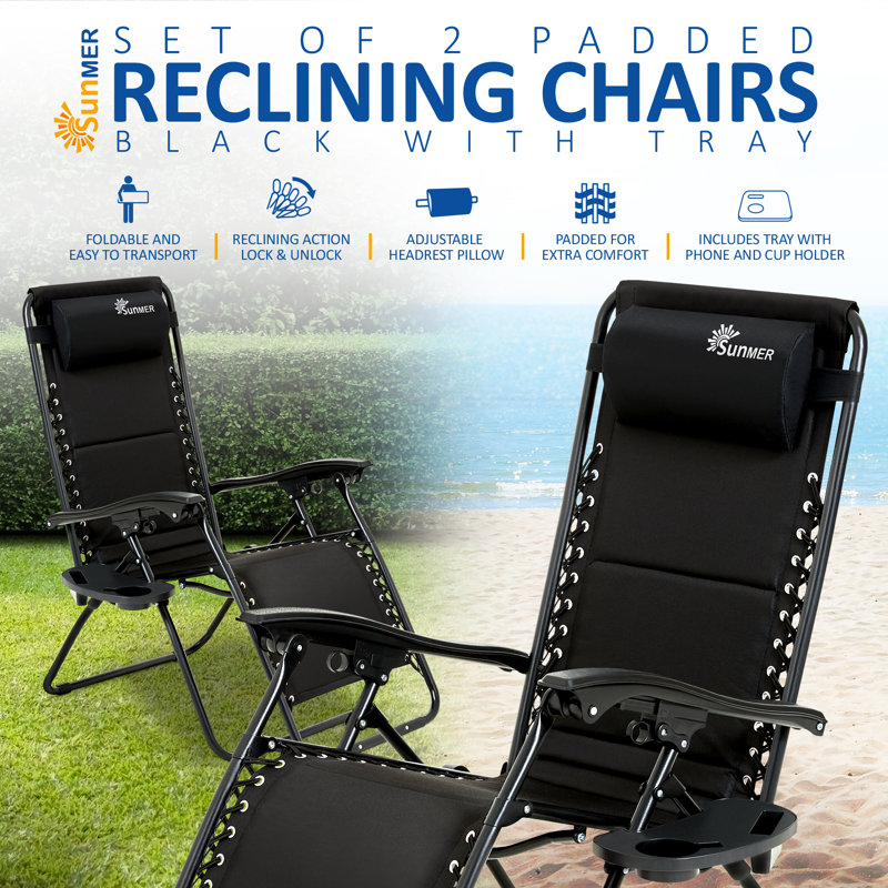 Annliese Folding Camping Chair with Cushion