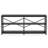 70.9 Inch Extra Long Industrial Console Table With 3-Tier Storage Shelves, X-Back Design For Modern Living Room And Hallway
