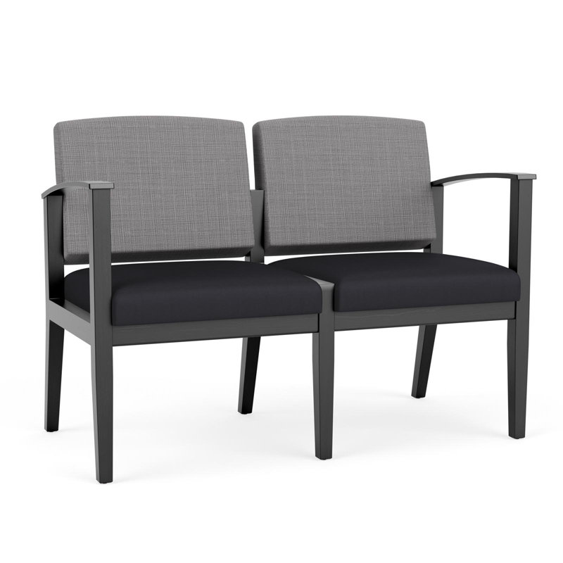 Siège tandem 2 places Amherst, Noir, Gris Chambray / noir Patriot Plus