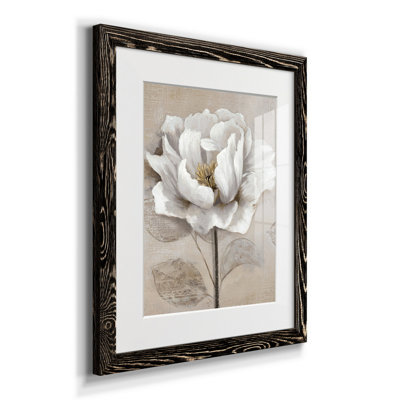 Doux blanc II - cadre photo, reproduction d'art