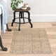 Moorgate Geometric Handmade Flatweave Khaki/Sage Area Rug