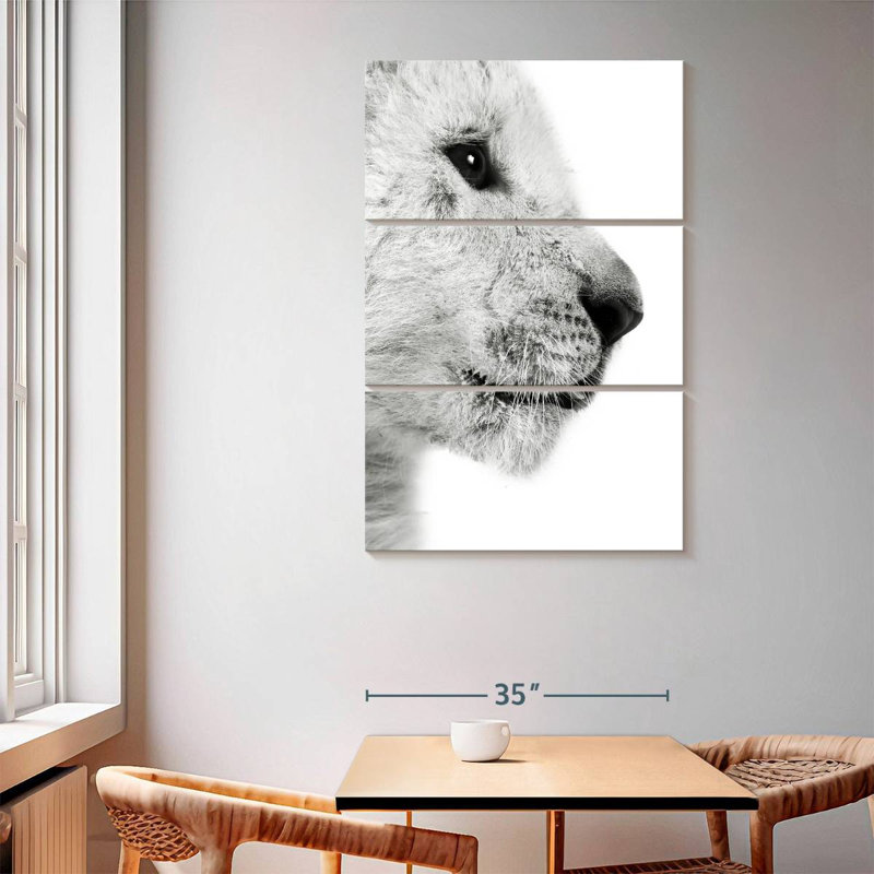 Brampt Lion Cub Profile, 65" H x 42" W