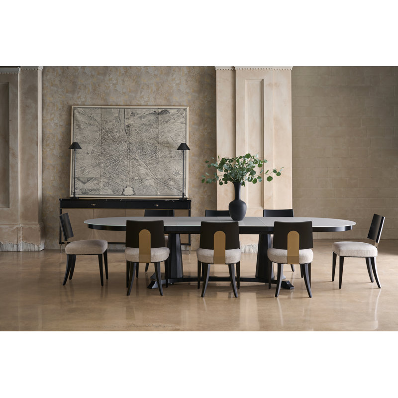 Bordeaux Oval Glass Dining Table