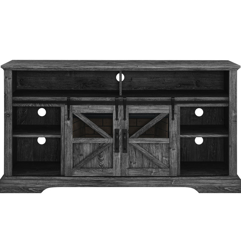 Foyer électrique multimédia de 60" en chêne rustique foncé. Flammes multicolores personnalisables. Compatible avec les téléviseurs 70". Puissance de chauffage : 1500 W. 5000 BTU/h. Télécommande incluse. Montage facile. Construction robuste.