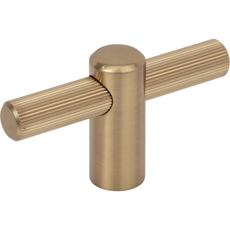 Dempsey Round Knob 1 1/4 Inch Ash Gray, Honey Bronze