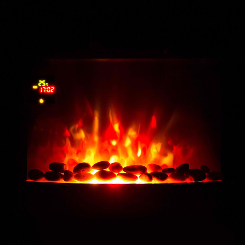 Klarstein 66cm W Black Electric Fireplace