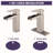 Waterfall Bathroom Faucet Single Handle Bathroom Sink Faucets 1 or 3 Hole Solid Vanity Faucet with Deck Plate-110413486