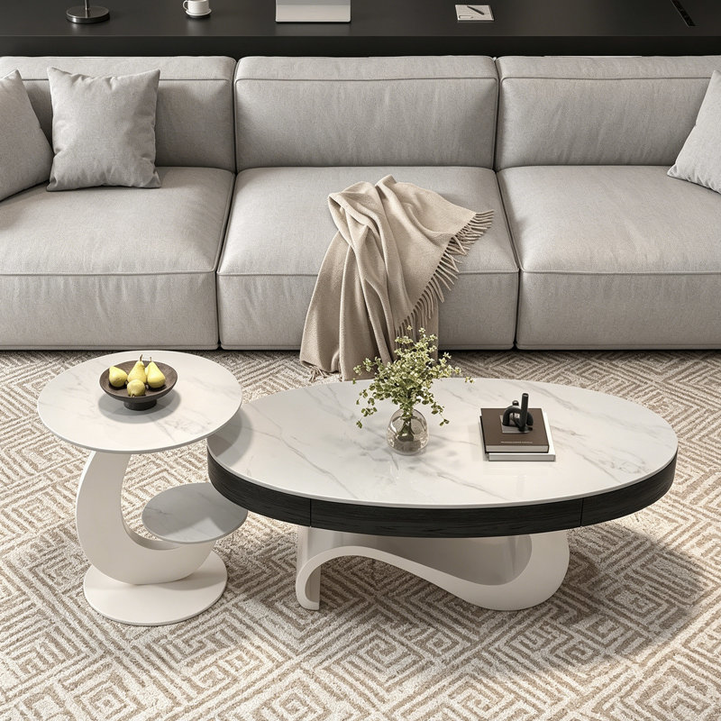 Table basse simple avec rangement petit appartement, H 16,92 po x L 47,24 po x l 23,62 po