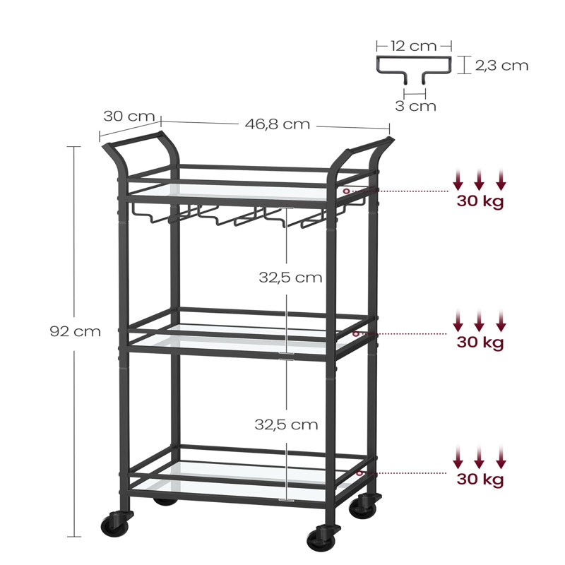 Peckler 46.8cm Bar Cabinet