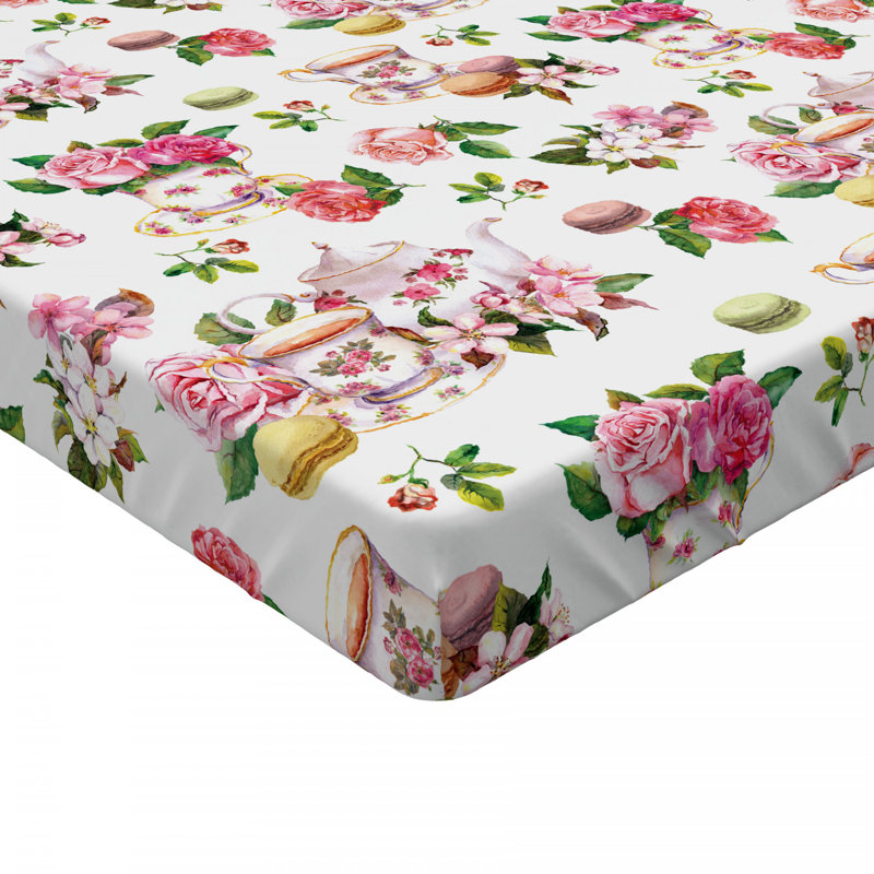 Twin Black and White Soccer Print Microfiber Fitted Sheet