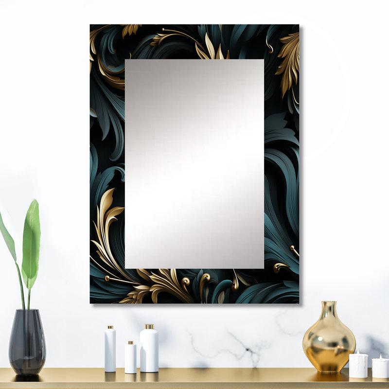 Wyckhoff - Large Wall Mirror On Metal, 32 po x 24 po