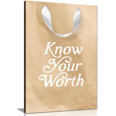 Motivational Quotes Wall Art, Positive & Inspirational Décor - Wrapped Canvas Print