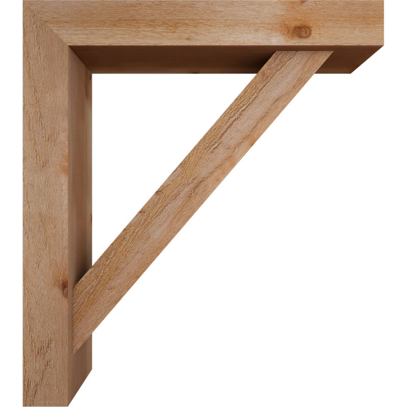 Support de bloc traditionnel avec entretoise décalée, 36 x 32, Cèdre rouge occidental de l 6 po (scié brut)