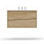 Ventura Two-Drawer Single Bath Floating Vanity-739063617-739063628