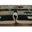Tapis Bohemian Kilim 5 x 8 avec motifs tribaux multicolores