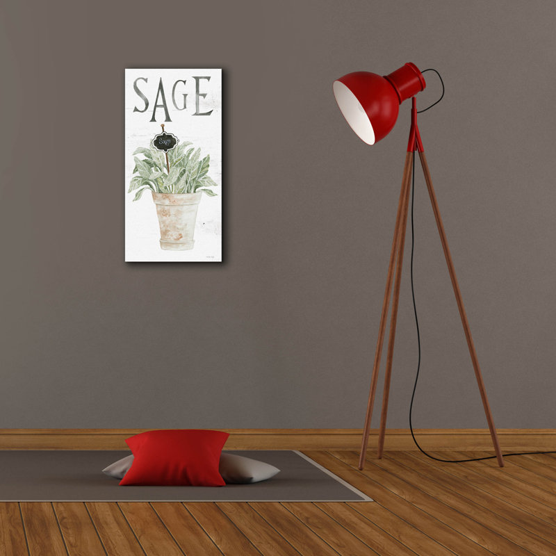 «Sage» par Cindy Jacobs, art mural sur toile, H 24 po x l 12 po x P 0,75 po