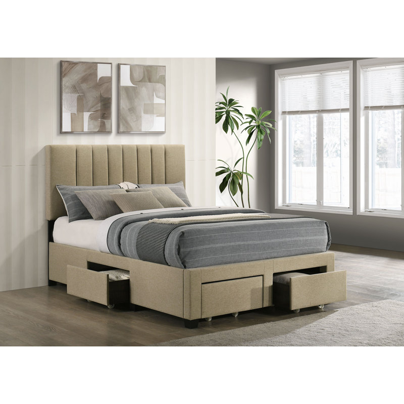 Lit double avec rangement Wheatland, Full / Double