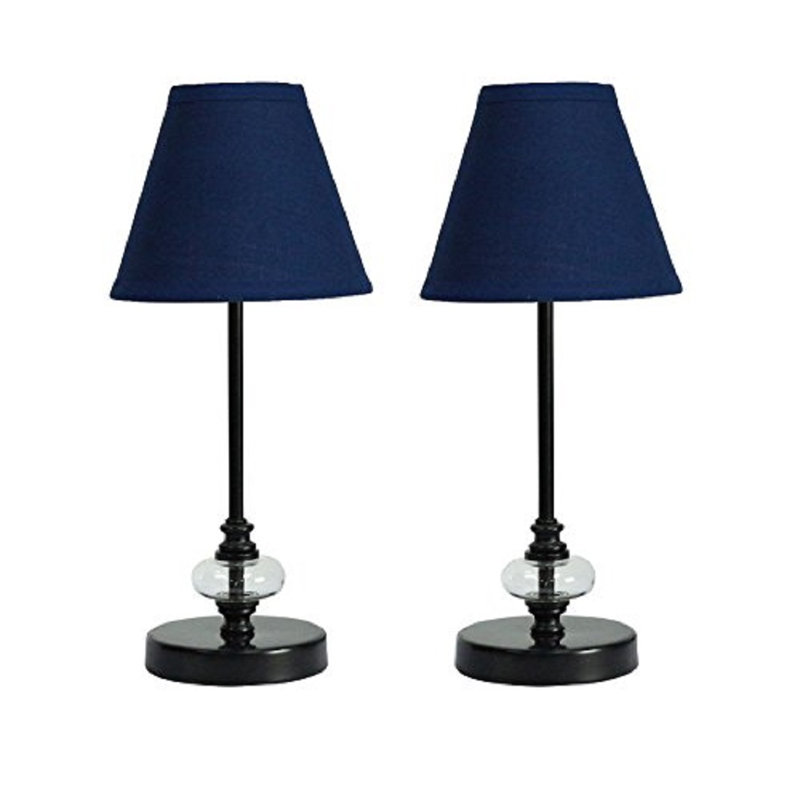Rothrock Metal Table Lamp, Matte Black, Indigo