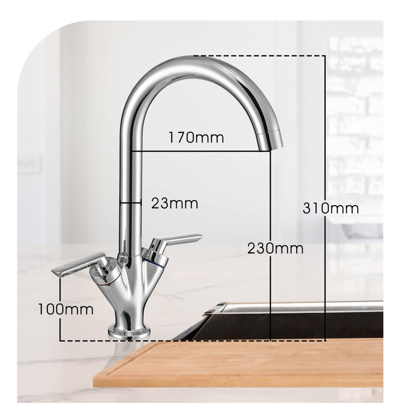 17 Stories Shevi Kitchen Faucet