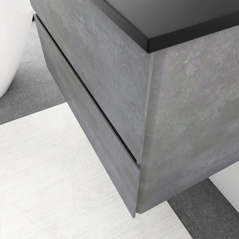 Ensemble de meuble-lavabo mural simple 30 po