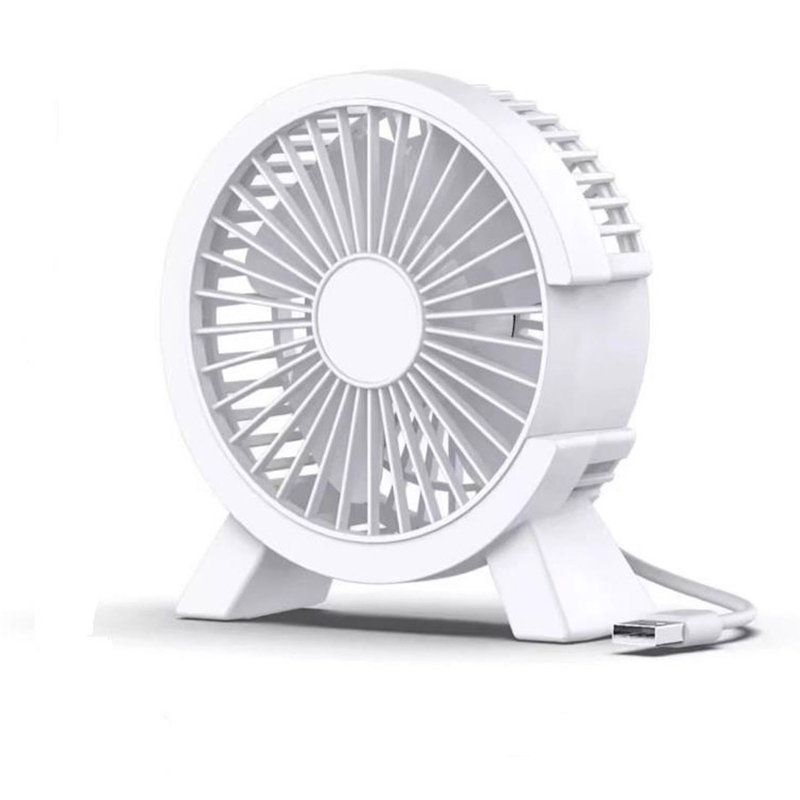 Kbndieu Mini Portable Silent Plug-in Fan, White