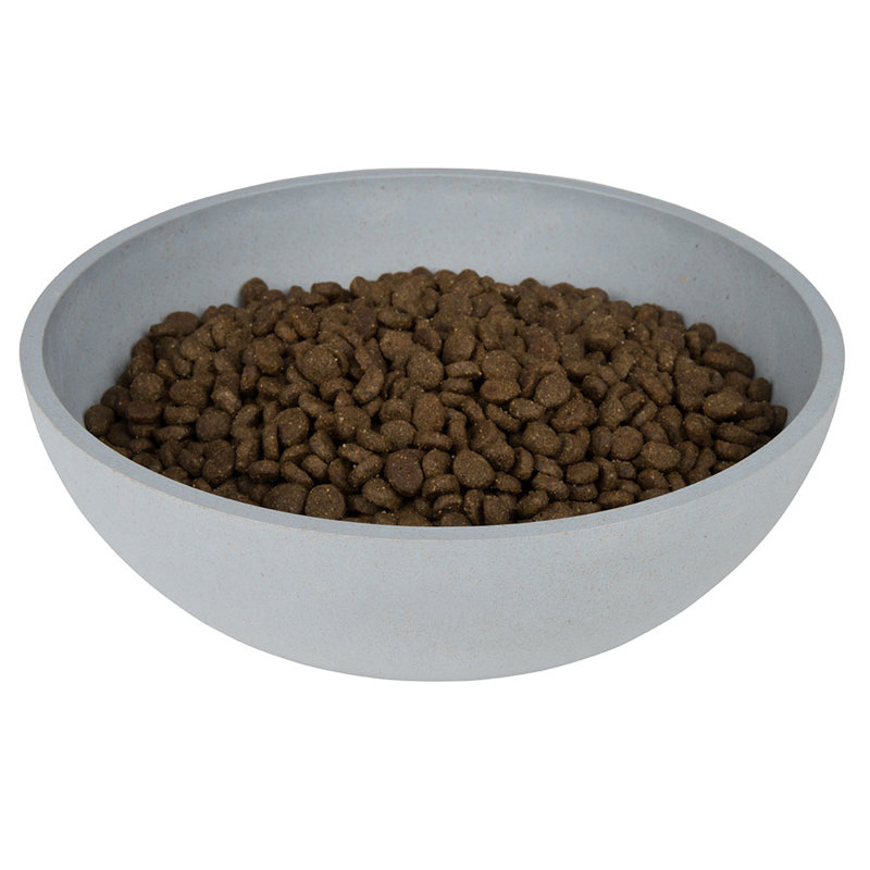 Anti-Skid Pet Bowl, Grey, 6.3cm H x 21cm W x 21cm D